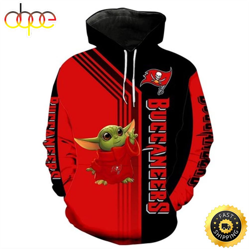 Baby Yoda Tampa Bay Buccaneers 3d Hoodie All Over Print
