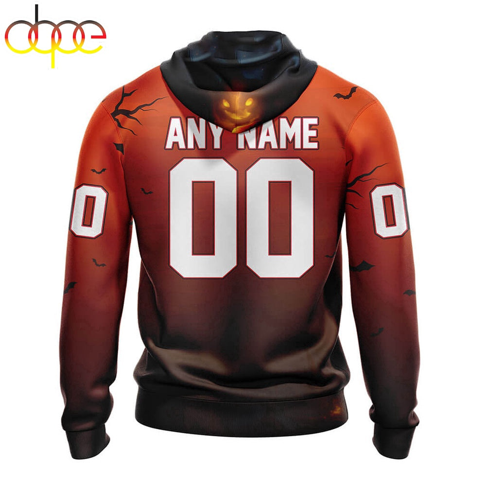 Custom Name And Number Houston Texans Special Death Halloween Hoodie