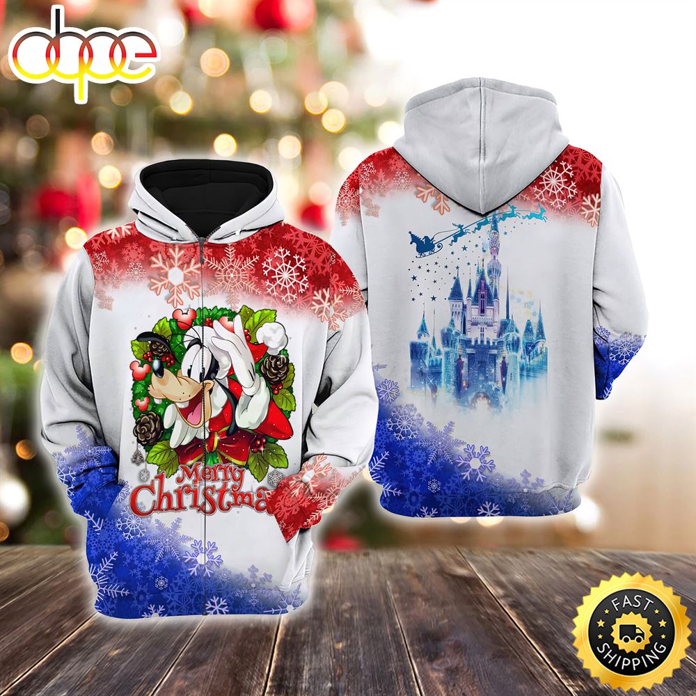 Goofy Dog Christmas Disney Christmas Hoodie 3D All Over Print Shirt