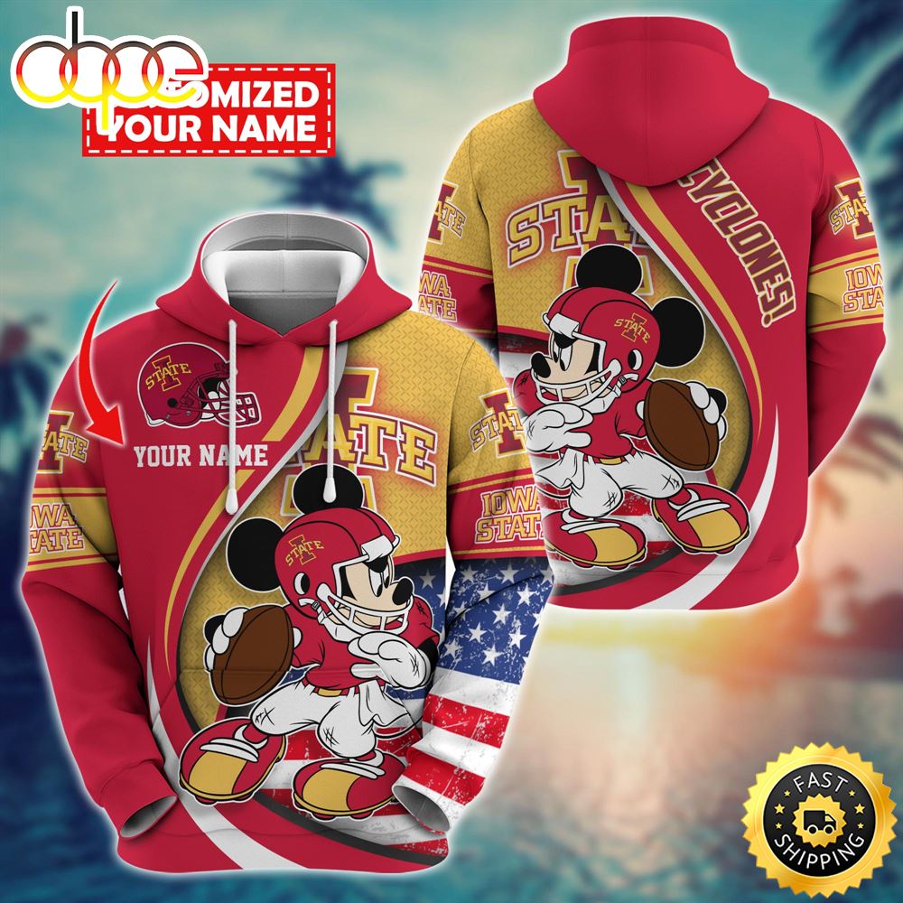 NCAA Iowa State Cyclones Mickey Custom Hoodie Trending Shirt
