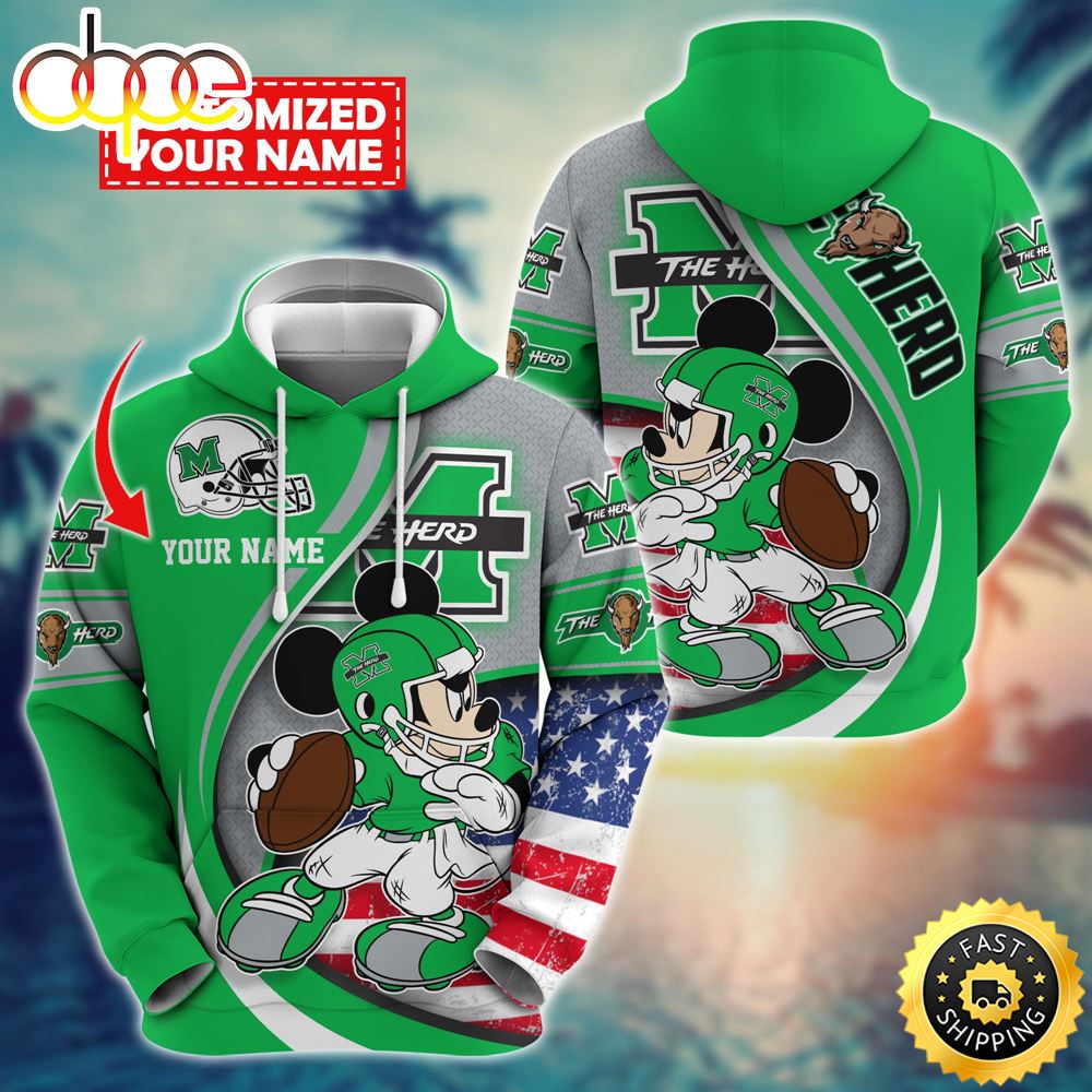NCAA Marshall Thundering Herd Mickey Custom Hoodie Trending Shirt