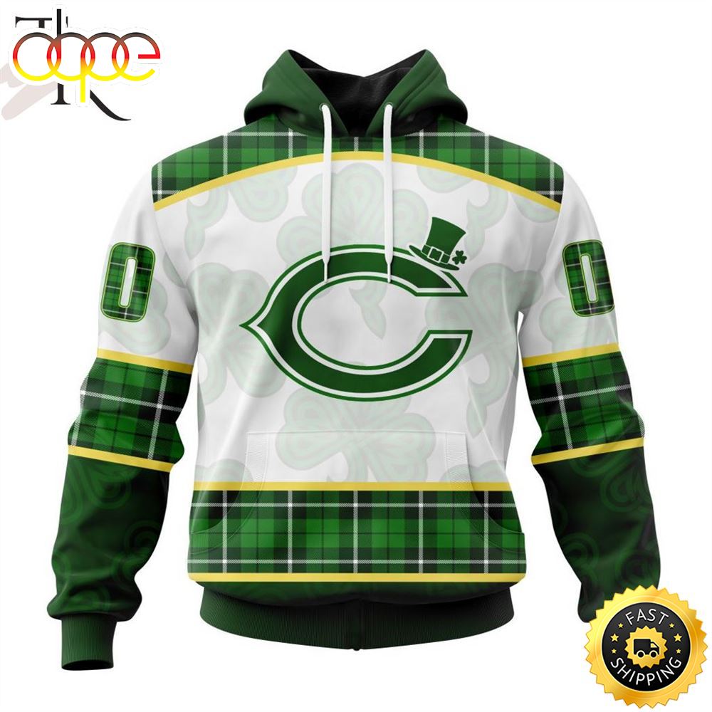 NFL Chicago Bears Special Design For St. Patrick Day Hoodie