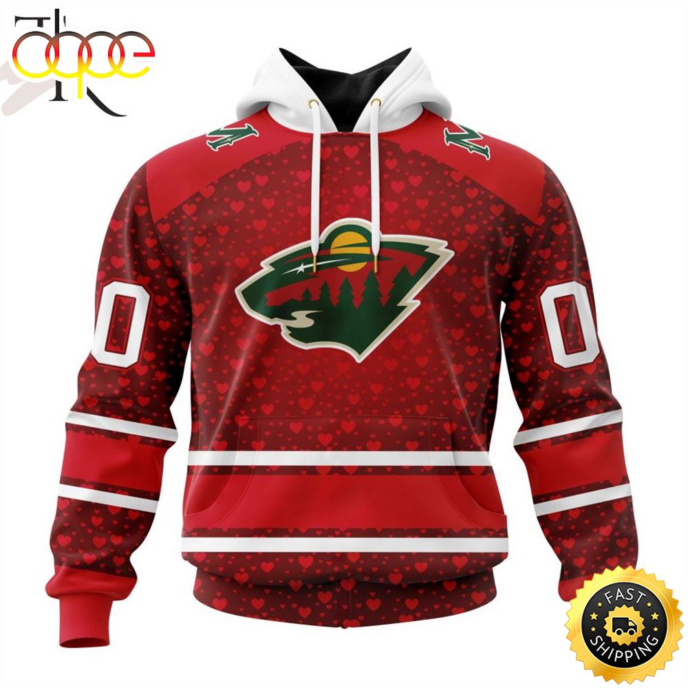 NHL Minnesota Wild Special Gift For Valentines Day Hoodie