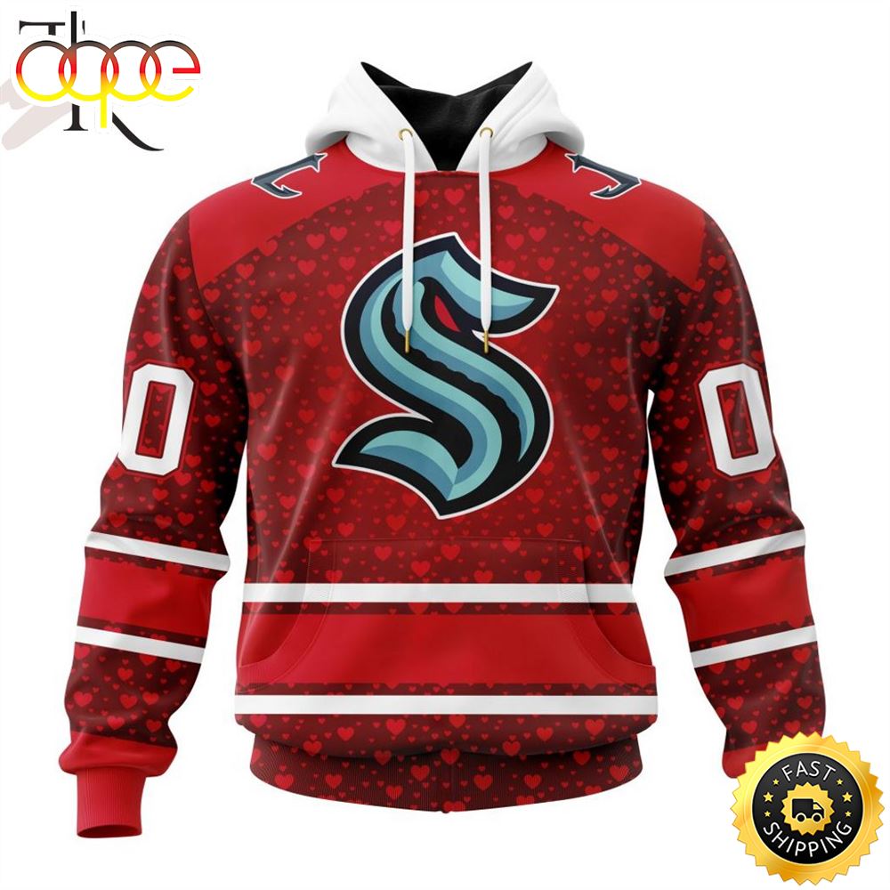 NHL Seattle Kraken Special Gift For Valentines Day Hoodie