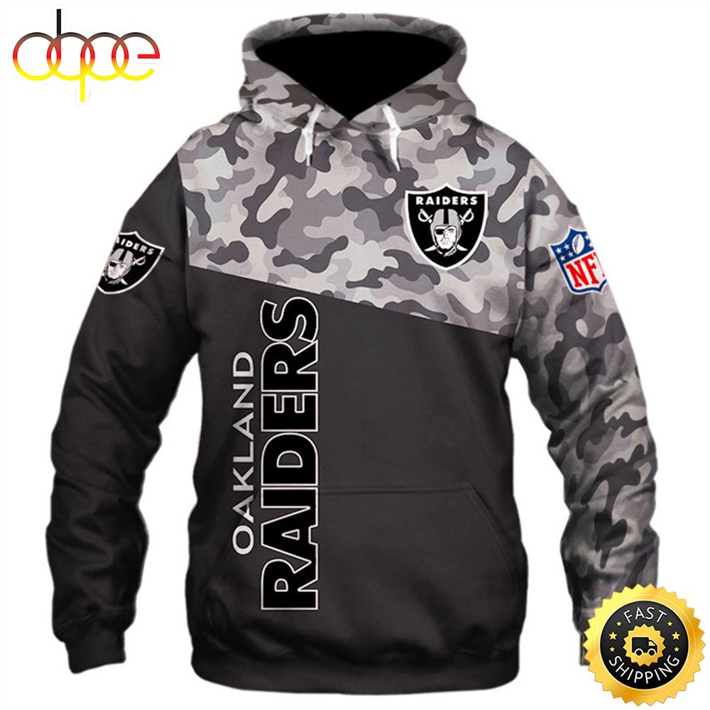 Oakland Raiders Military Hoodies 3d Sweatshirt Long Sleeve New Season