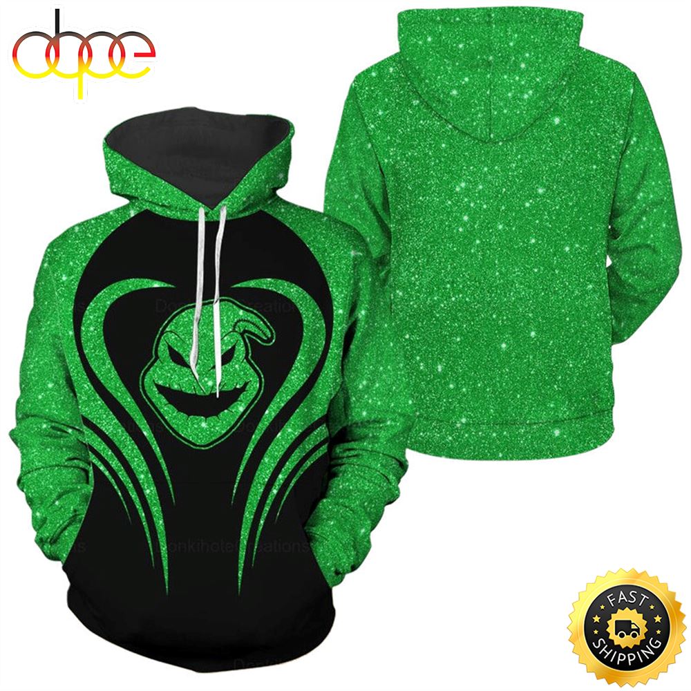 Oogie Boogie Green Hoodie 3D All Over Print