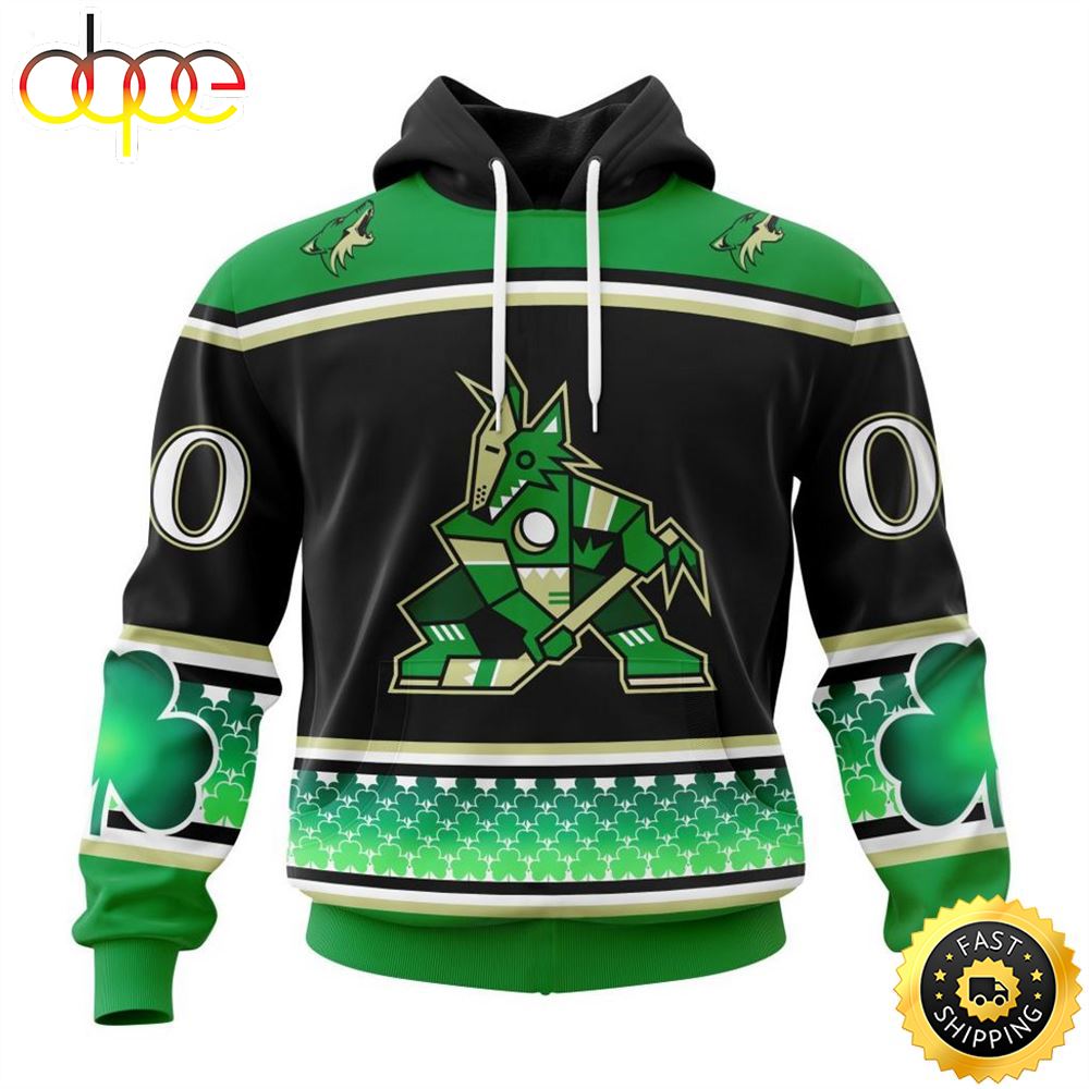 Personalized NHL Arizona Coyotes Specialized Unisex Kits Hockey Celebrate St Patrick's Day Hoodie