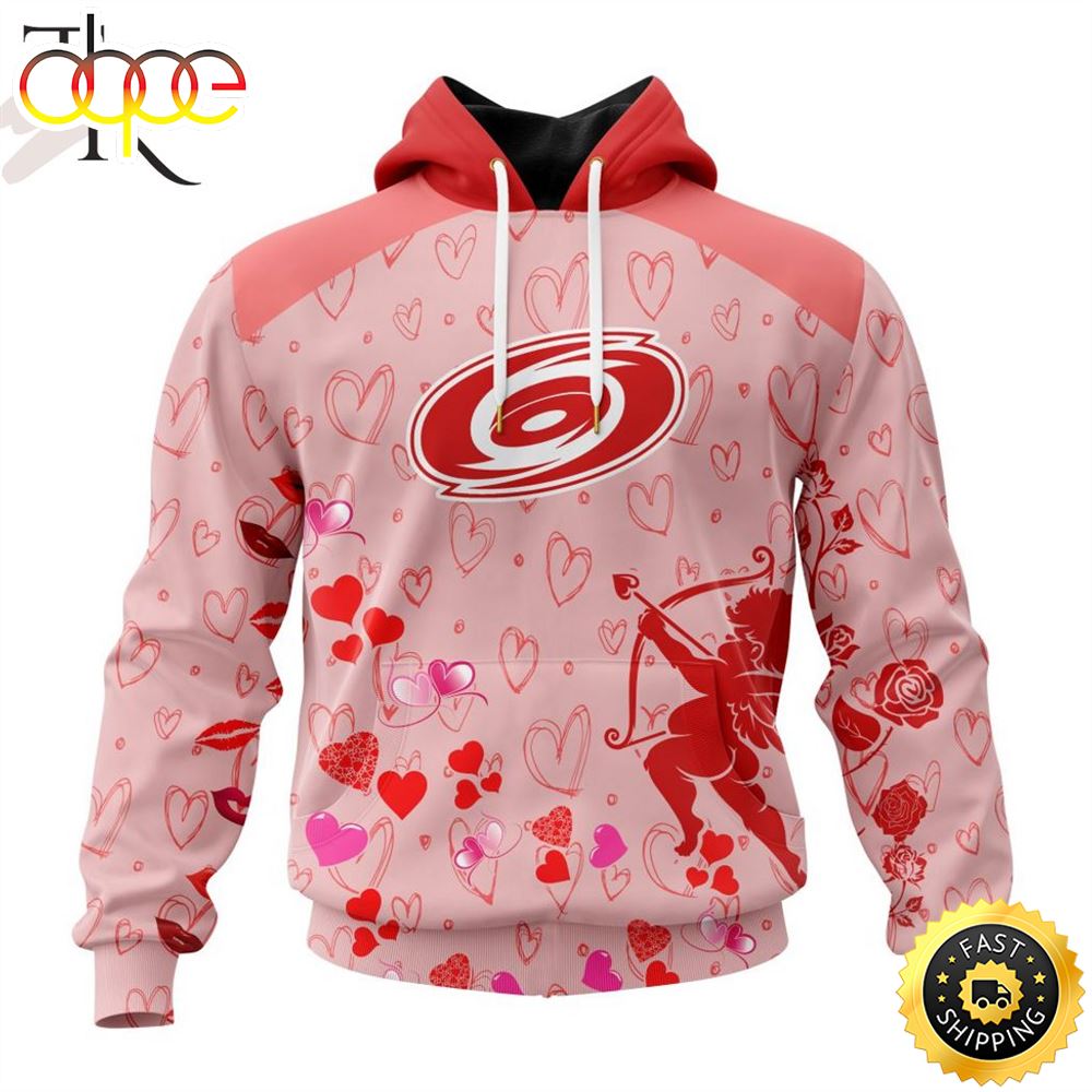Personalized NHL Carolina Hurricanes Special Design For Valentines Day Hoodie