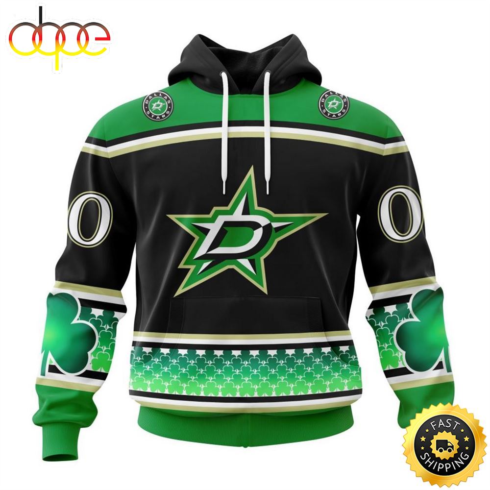 Personalized NHL Dallas Stars Specialized Unisex Kits Hockey Celebrate St Patrick's Day Hoodie