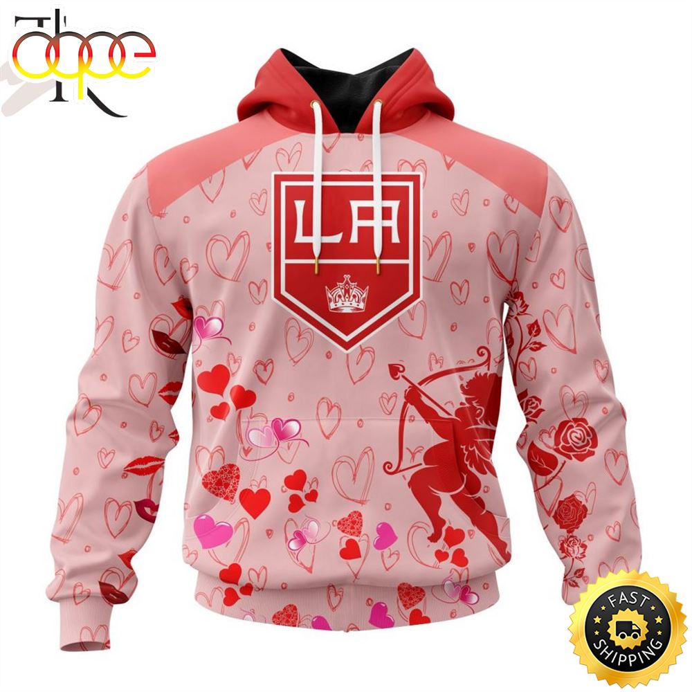 Personalized NHL Los Angeles Kings Special Design For Valentines Day Hoodie