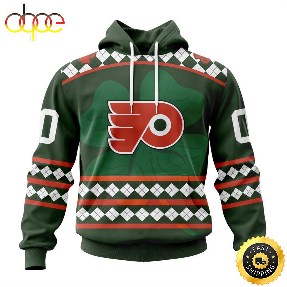 Personalized NHL Philadelphia Flyers Specialized Unisex Kits Hockey Celebrate St Patrick's Day Hoodie