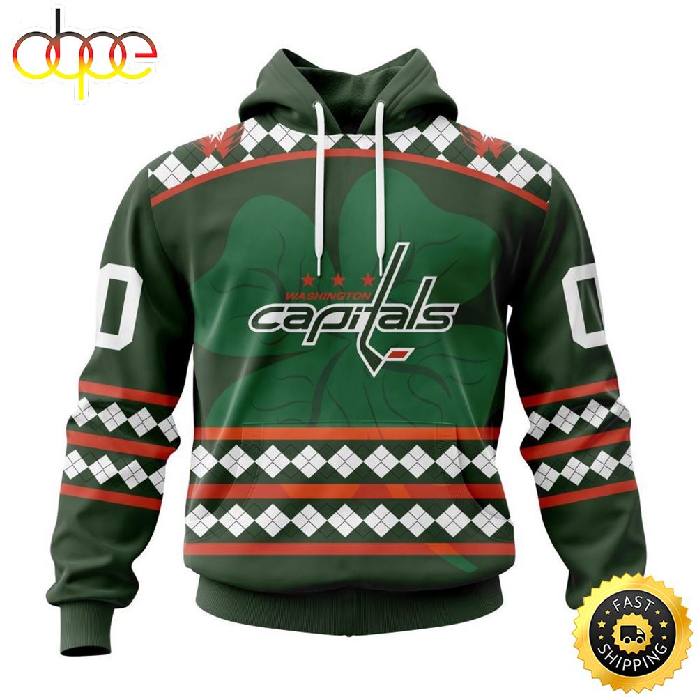Personalized NHL Washington Unisex Kitsitals Specialized Unisex Kits Hockey Celebrate St Patrick's Day Hoodie