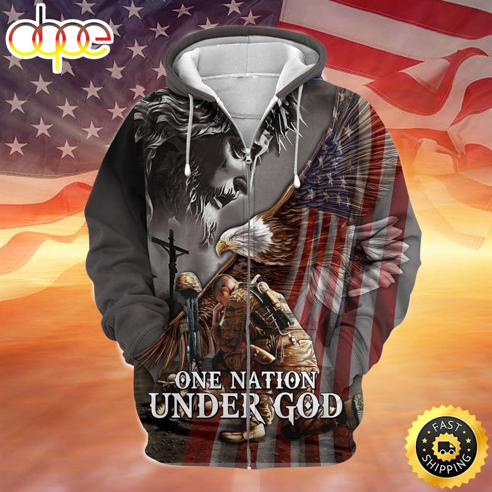 Premium Giesu With Veteran Hoodie And Zip Hoodie