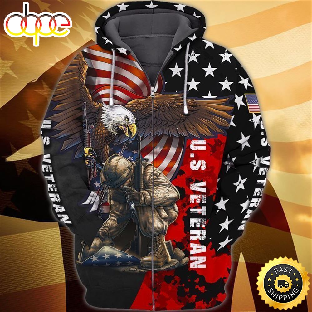 Premium Unique American Veteran Hoodie Ultra Soft And Warm