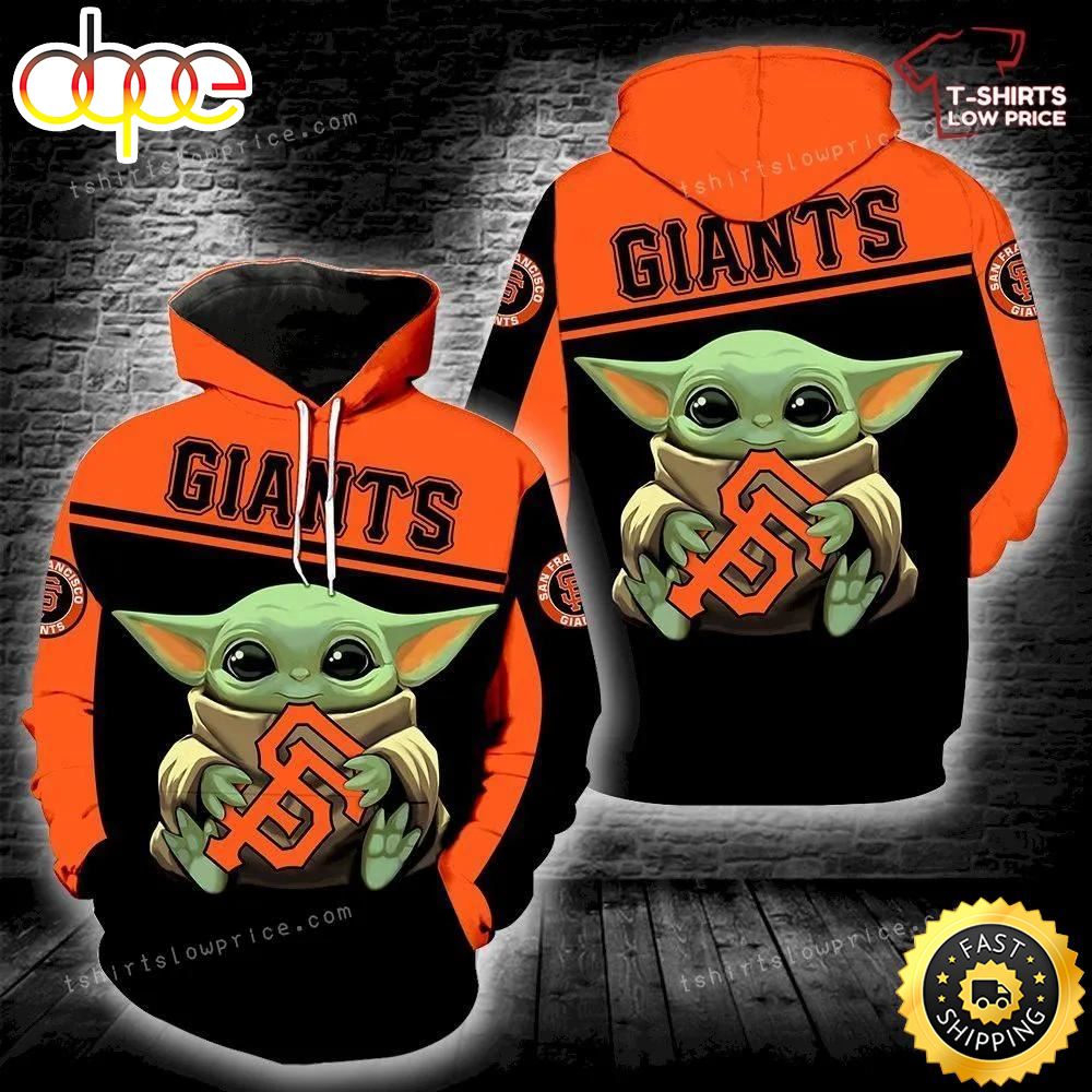 San Francisco Giants Baby Yoda Full Print 3d Hoodie And Zipper