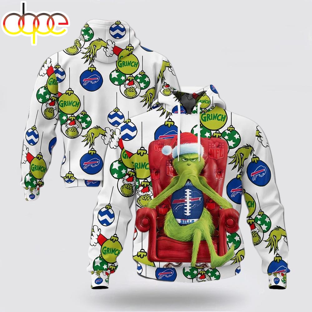 NFL Buffalo Bills Grinch Christmas All Over Print Hoodie Shirt